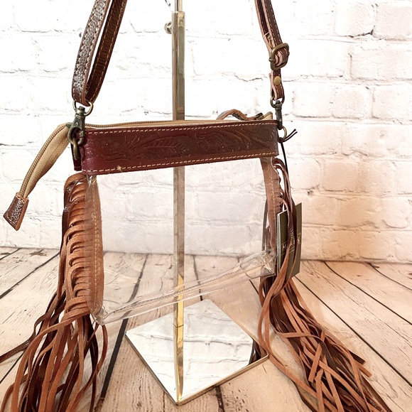 Myra Western Fringe Clear Stadium Bag - Picture 7 of 9